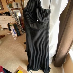 Floor Length Black Halter Dress